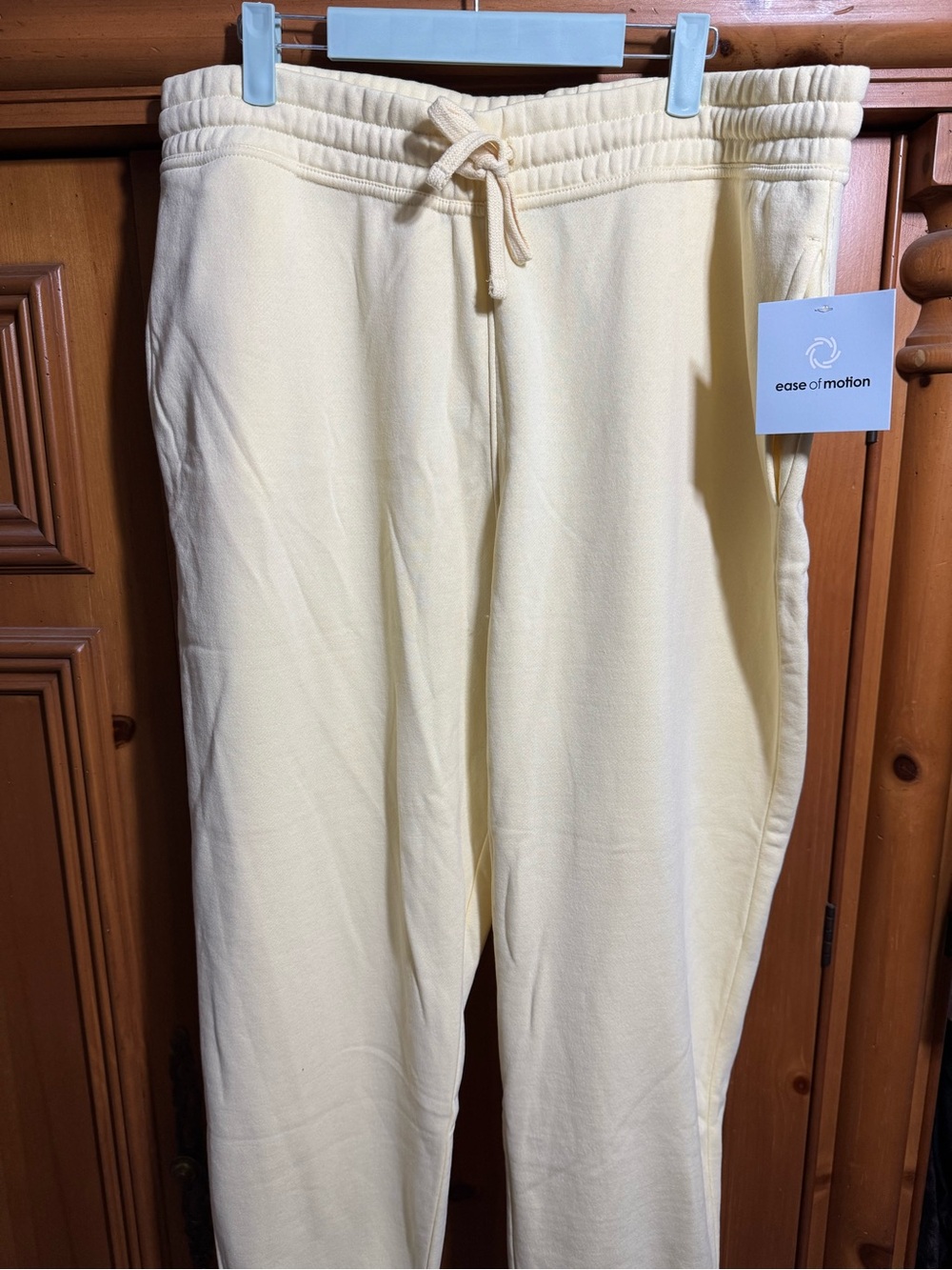 Ease of Motion Pastel Yellow Sweatpants